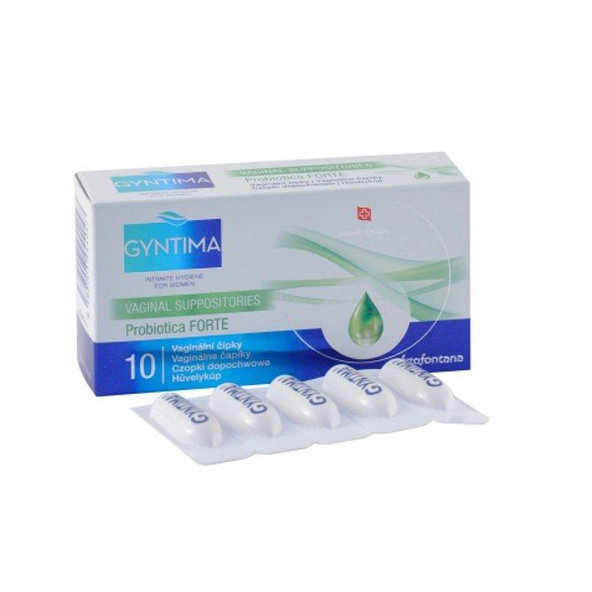 Gyntima probiotica vaginálne čapíky 10 čapíkov
