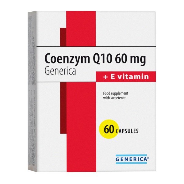 E-shop Generica Coenzym Q10 60mg + vitamín E 60 cps