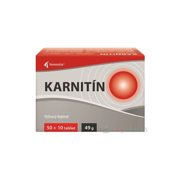 Noventis KARNITÍN 50 + 10 tabliet (60 ks)