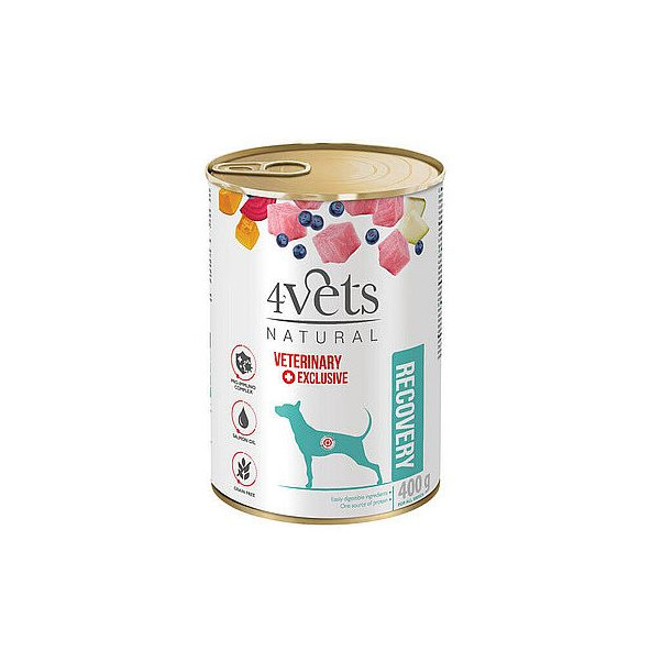 4Vets Dog konzerva Recovery 400g