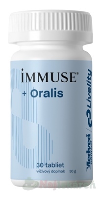 Medveď natural IMMUSE + Oralis 30 cmúľacích tabliet