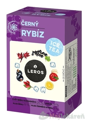 LEROS ICE TEA Čierna ríbezľa ovocný čaj nálevové vrecká 20x2 g kúpite na Najlekaren.eu