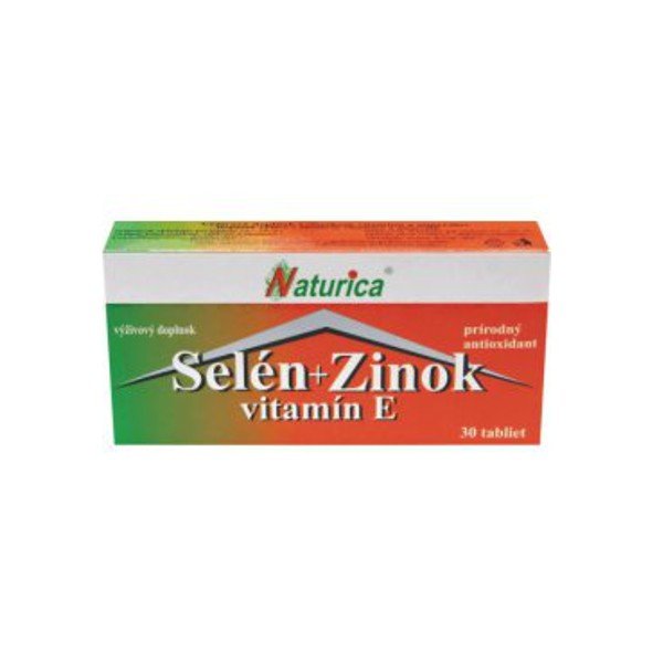 E-shop Selén + zinok + vitamín E 30 tbl