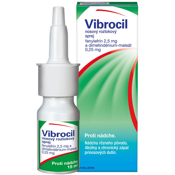 Vibrocil sprej na zmiernenie nádchy 15 ml