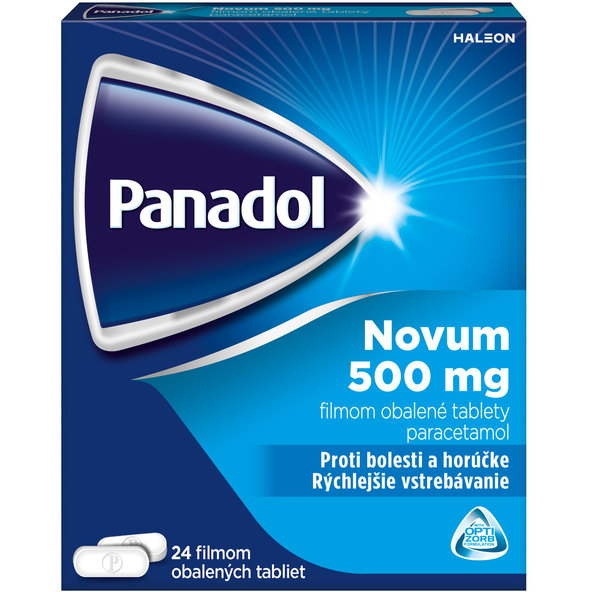 Panadol Novum 500mg proti bolesti a horúčke 24tbl