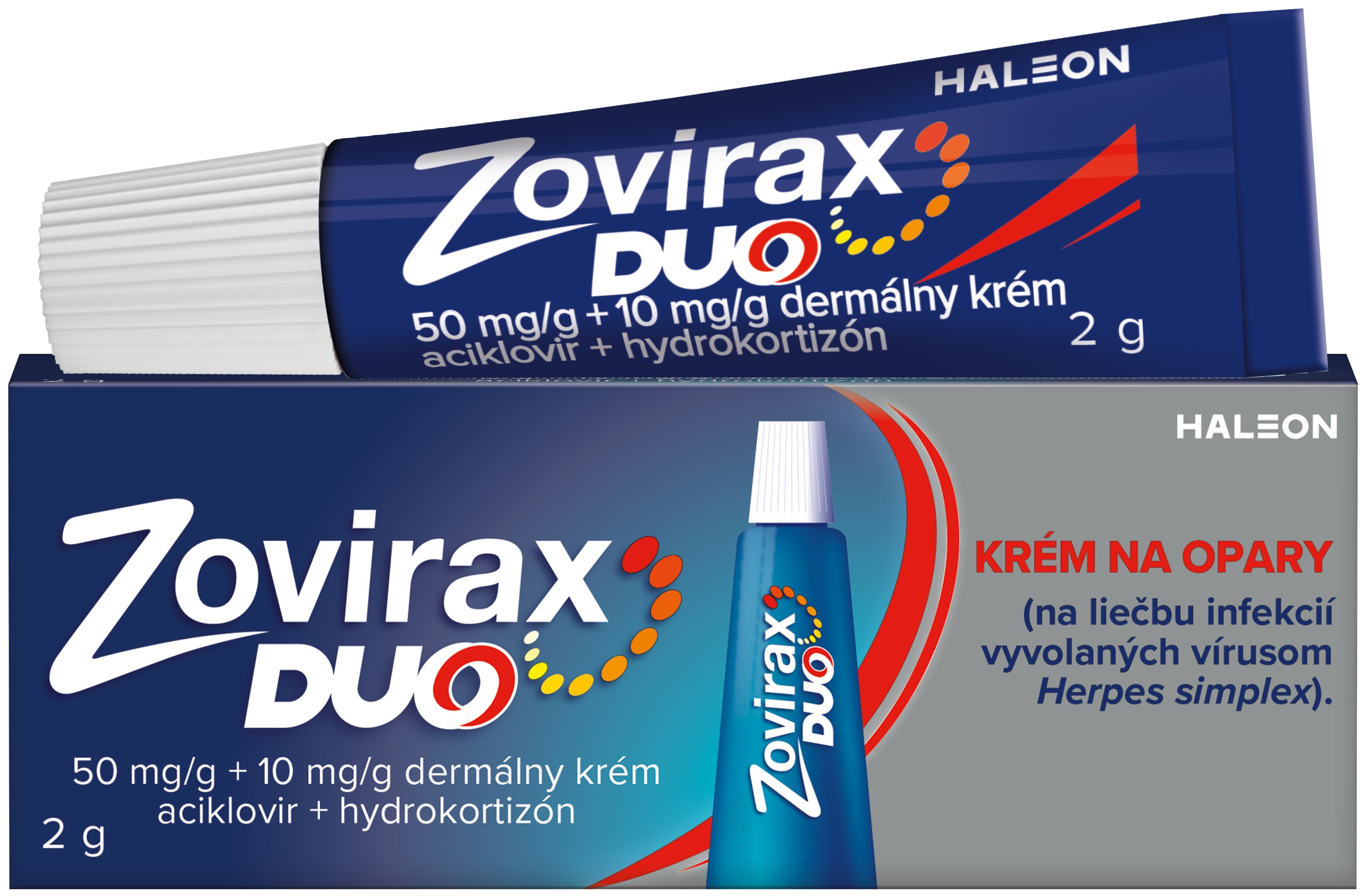Zovirax DUO, krém na opary, 2g