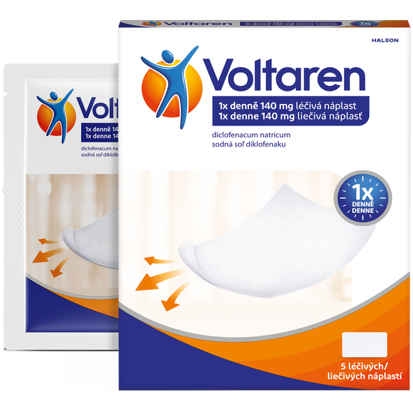Voltaren 140mg liečivá náplasť proti bolesti 5ks