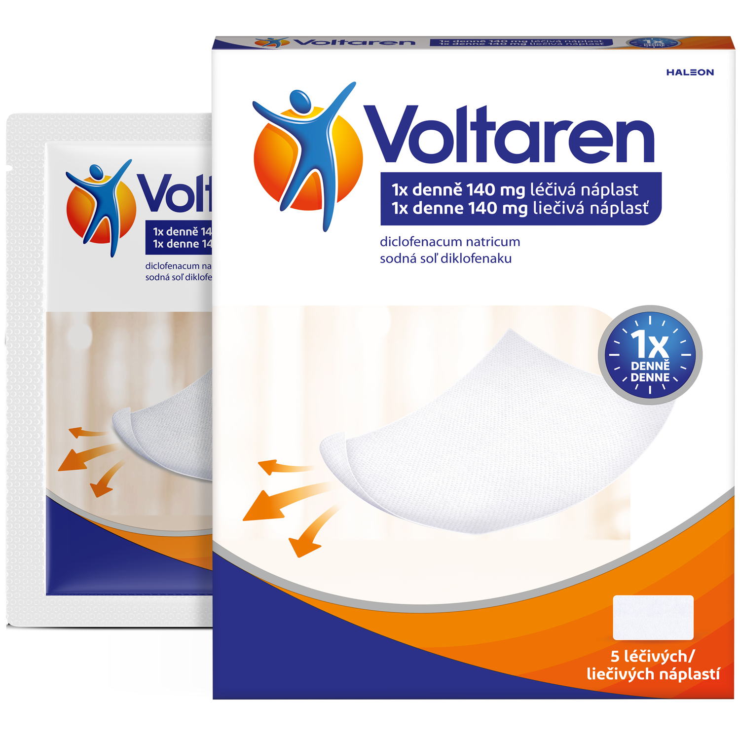Voltaren 140mg liečivá náplasť proti bolesti 5ks