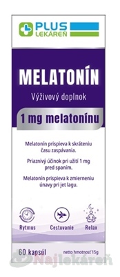 Plus Lekáreň Melatonín 60 kapsúl