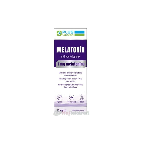 Plus lekáreň Melatonín 60 kapsúl