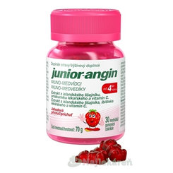Junior-angin imuno-medvedíky jahoda 30 ks