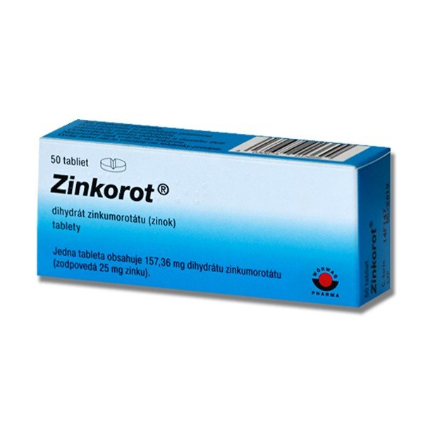 E-shop Zinkorot na liečbu nedostatku zinku 50 tabliet