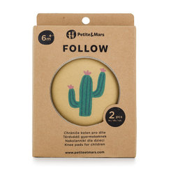 PETITE&MARS Chrániče kolien elastické Follow Intense Ochre 2 ks