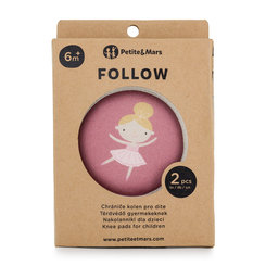 PETITE&MARS Chrániče kolien elastické Follow Dusty Rose 2 ks