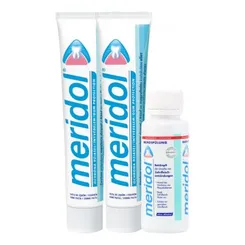 Meridol Duopack 2x75ml zub.pasta + UV100ml