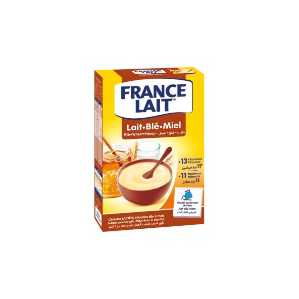 FRANCE LAIT Pšeničná kaša mliečna s medom