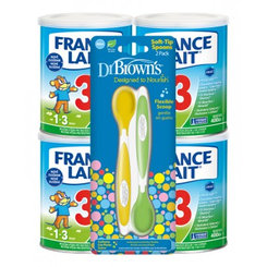 France Lait 3 4x400g + Dr.Browns Lyžičky 2 kusy