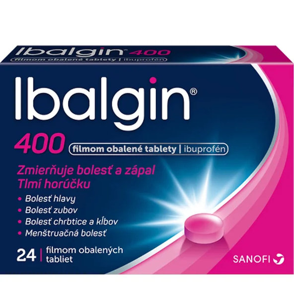 Ibalgin 400 mg proti bolesti 24 tabliet