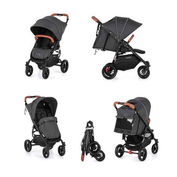 VALCO BABY Kočík športový Snap 4 Flat Matte LTD Edition Signature Grey, ekokoža