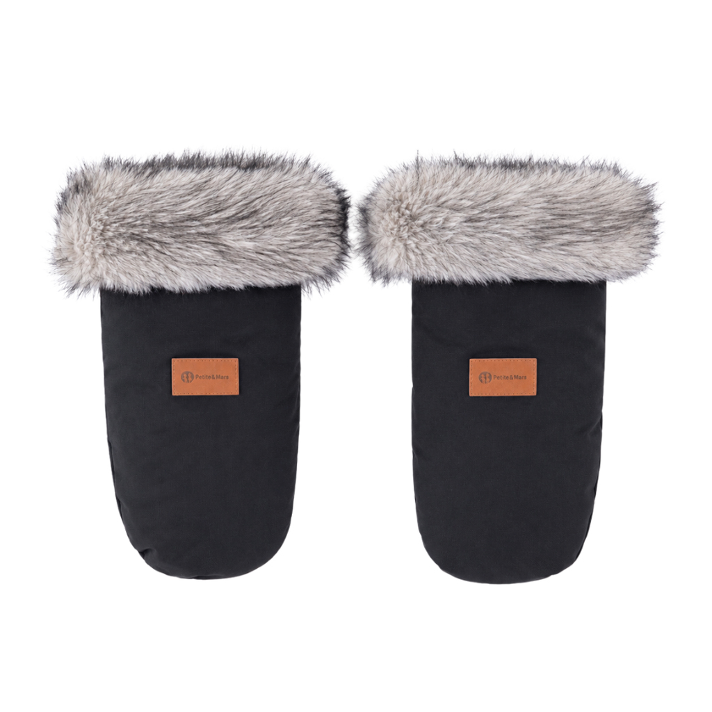 Petite&Mars Fjora rukávnik na kočík Forever Black
