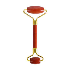 Masážny roller na tvár z červeného jadeitu Venoc