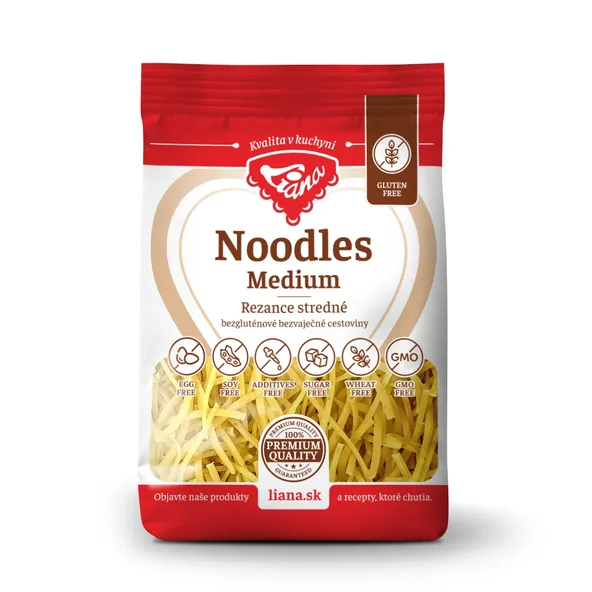 Liana Noodles Medium Rezance stredné bezgluténové 200 g