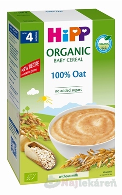 Hipp BIO prvá obilná kaša 100 % ovsená 200 g kúpite na Najlekaren.eu