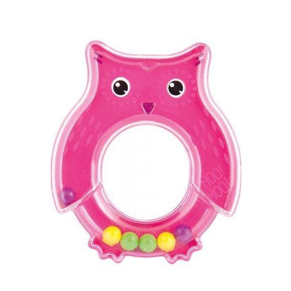 CANPOL BABIES Hrkálka sova - ružová