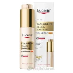 Eucerin HYALURON-FILLER+ELASTICITY Denný krém ultra ľahký SPF50 50ml