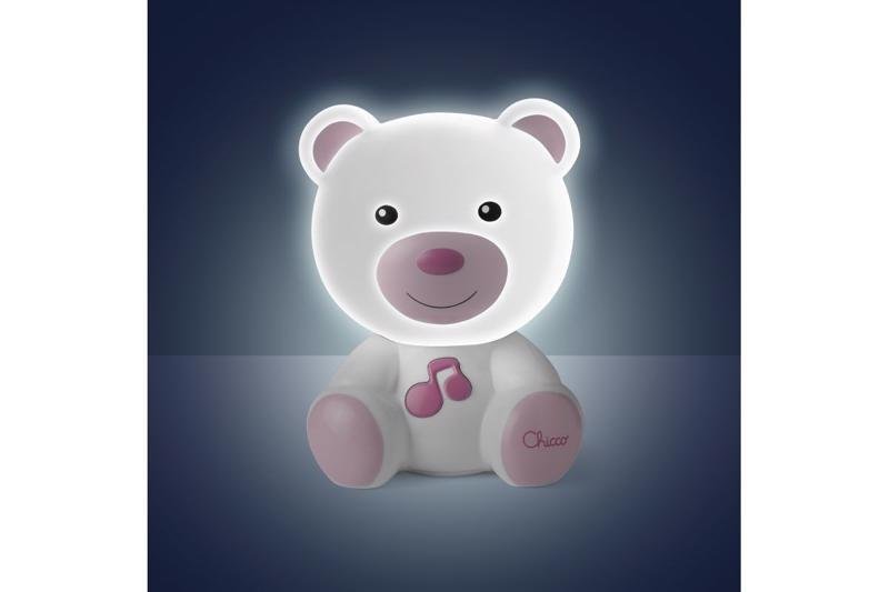 E-shop CHICCO Nočné svetielko hudobné Macko ružové 0m+