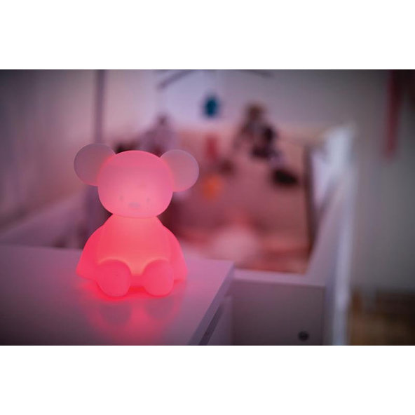 NATTOU Svetielko nočné silikónové so senzorom plaču Lapidou myška