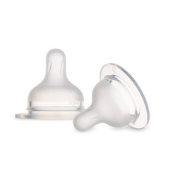 CANPOL BABIES Cumlík silikónový na fľašu S-Shape pomalý 3m+ 2ks