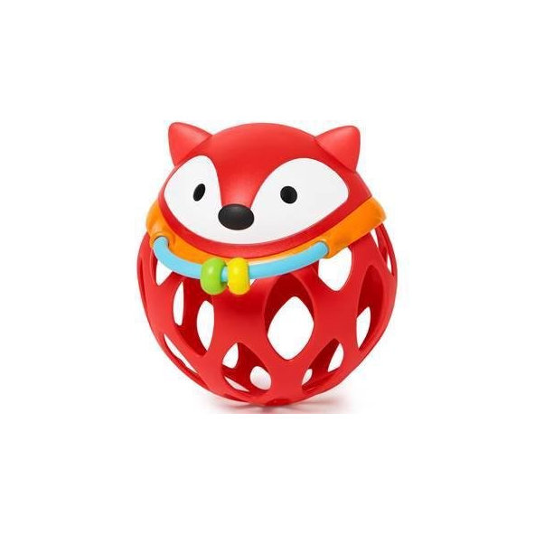 SKIP HOP Hrkálka na rozvoj motoriky guľatá do ruky Líška 3m+