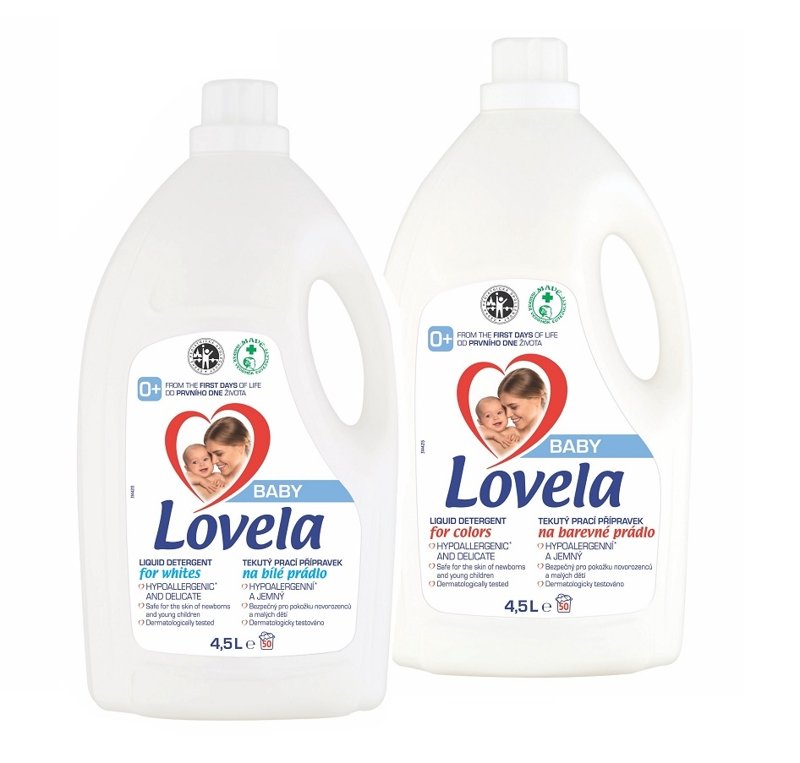 E-shop 2x LOVELA Baby tekutý prací prípravok na bielu a farebnú bielizeň 4,5 l / 50 pracích dávok