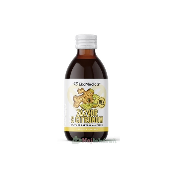 EkoMedica SK Zázvor s citrónom šťava 250 ml