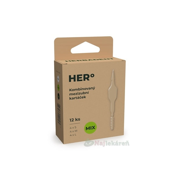 HERBADENT HERO medzizubné kefky mix 12ks