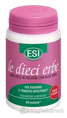 ESI 10 Bylín Čisté Črevá 60 tabliet