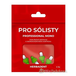 HERBADENT Profesional mono náhradná hlavica 4 ks