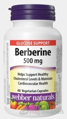 Webber Naturals Berberín 500 mg 60 kapsúl