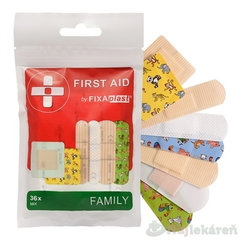 FIXAplast FIRST AID FAMILY náplasť MIX 36 ks