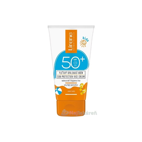 LIRENE SUN KIDS opaľovací krém na tvar SPF 50