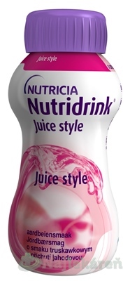Nutridrink Juice style s jahodovou príchuťou 24 x 200 ml