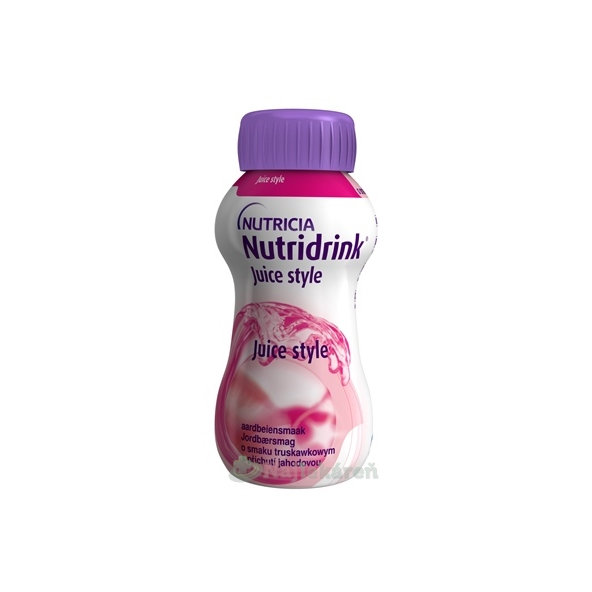 Nutridrink Juice style s jahodovou príchuťou 24 x 200 ml
