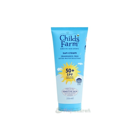 Childs Farm sun cream SPF 50+ opaľovací krém 200 ml