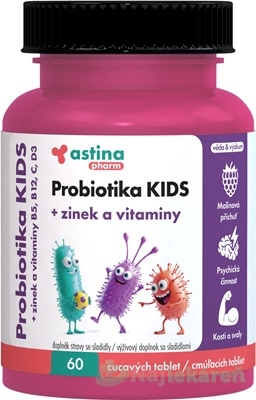 Astina Pharm Probiotika KIDS malina + zinok 60 ks kúpite na Najlekaren.eu