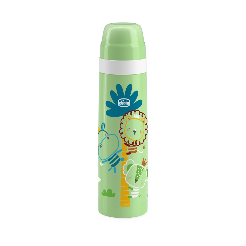 Chicco Termoska modrá s obrázkami 500 ml
