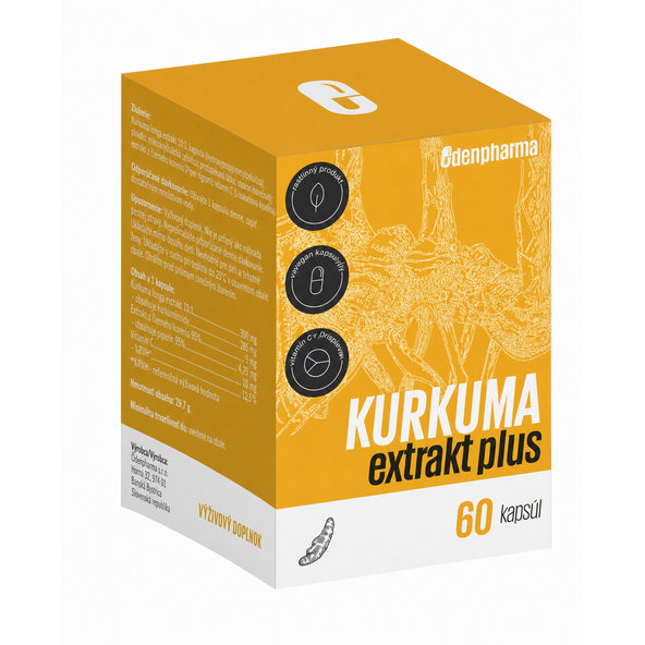 EDENPharma KURKUMA extrakt plus 60 kapsúl