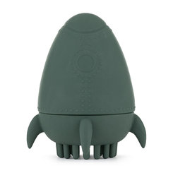 PETITE&MARS Hračka do vody s kefkou Splashy Rocket Misty Green 6m+