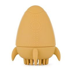PETITE&MARS Hračka do vody s kefkou Splashy Rocket Intense Ochre 6m+