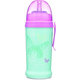 CANPOL BABIES Fľaša športová s netečúcou slamkou motýlik 300ml 12m+ tyrkysová